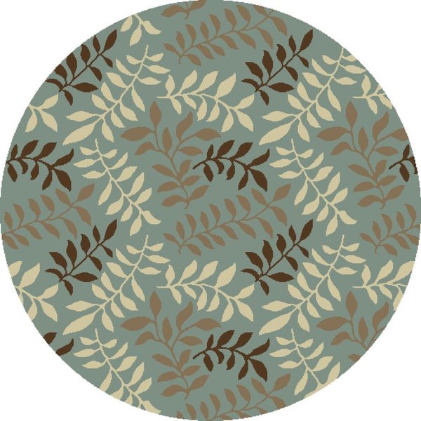 Concord Global 5 ft. 3 in. Chester Leafs - Round, Blue 97860